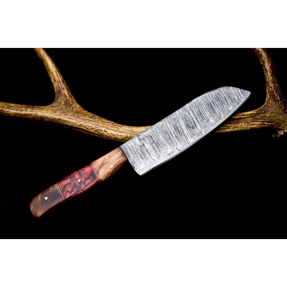 Custom 12 Damascus Chef Knife  Hand Forged Full Tang Kitchen Blade 3