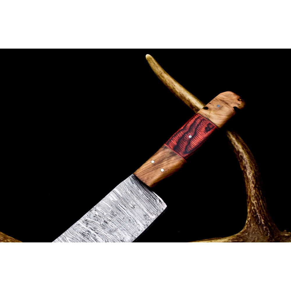 Custom 12 Damascus Chef Knife  Hand Forged Full Tang Kitchen Blade 1