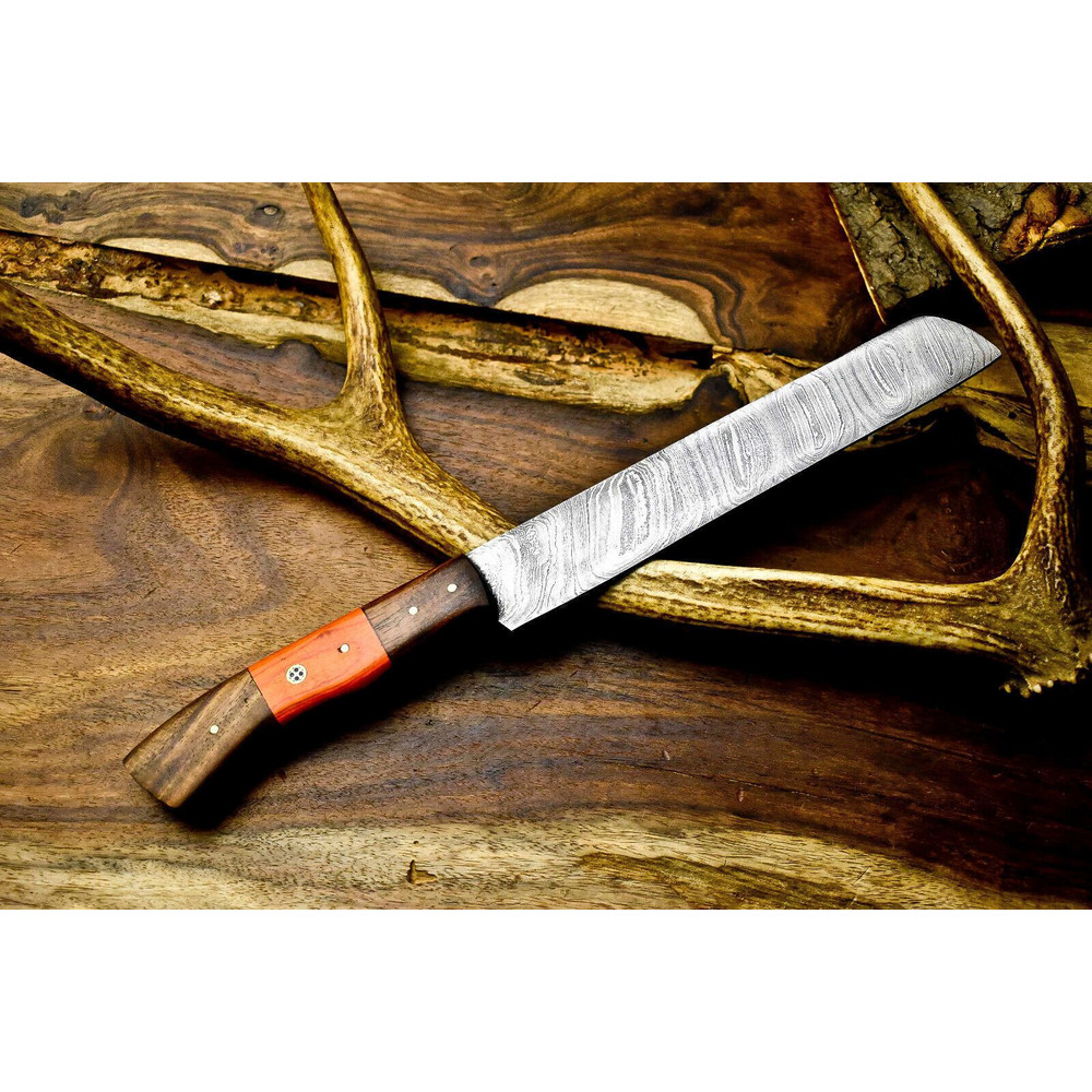 Artisan Handmade Damascus Steel Chef Knife  12 Inch Kitchen Knife 3