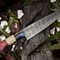 Hand Forged Twist Damascus Chef Knife Bone Wood Handle 13 Kitchen Knife 3