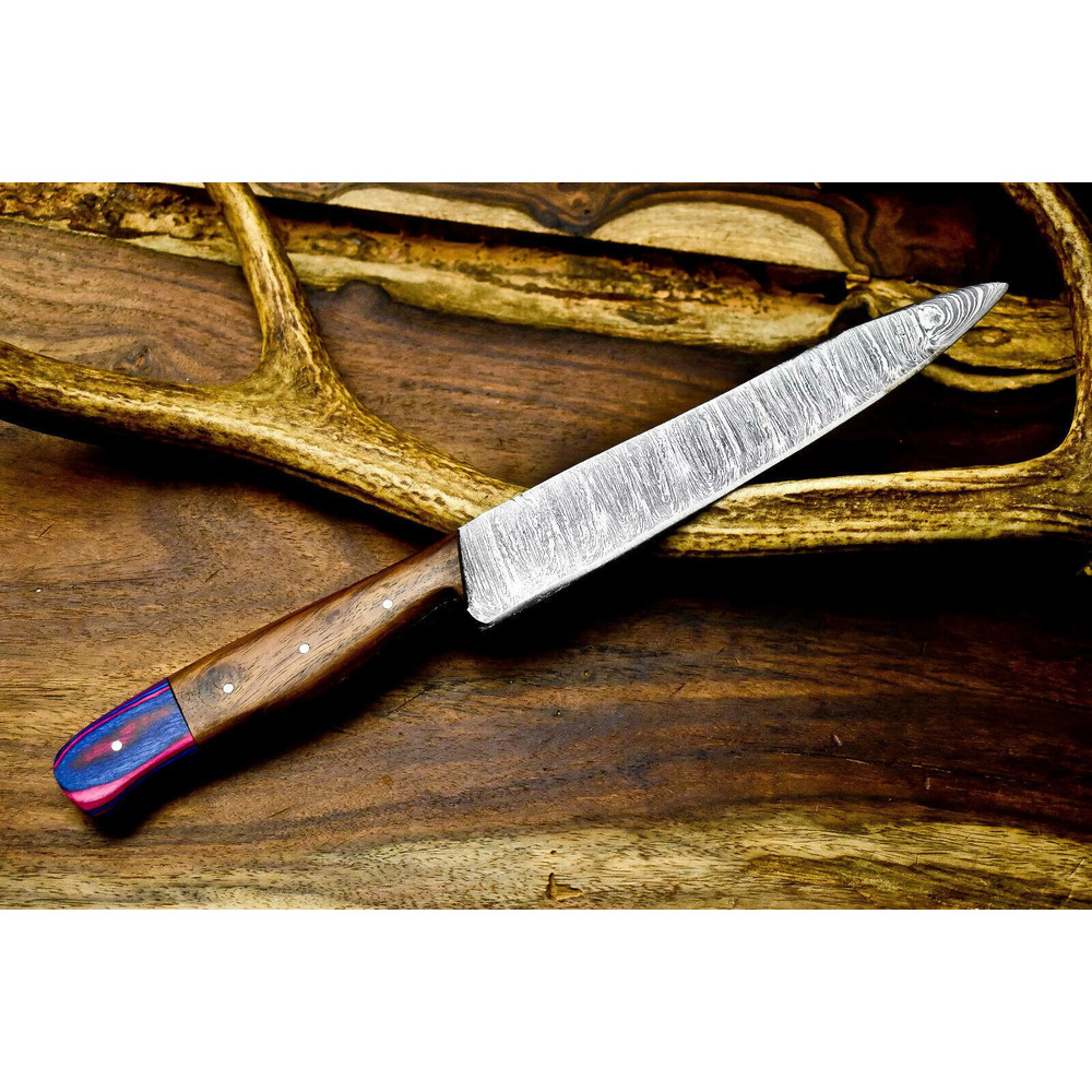 Premium Hand Forged Damascus Chef Knife  12 Full Tang Cooking Blade 3