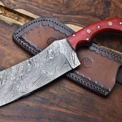12" handmade damascus kitchen knife | full tang cooking & cutting tool