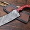 12 Handmade Damascus Kitchen Knife Full Tang Cooking Cutting Tool 0