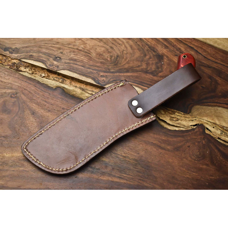 12 Handmade Damascus Kitchen Knife  Full Tang Cooking  Cutting Tool 3