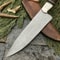 Custom Hand Forged Damascus Steel Chef Knife With Leather Sheath Wood Resin Handle 2