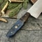 Hand Forged Twist Damascus Chef Knife Wood Resin Handle Hunting Kitchen Knife 1