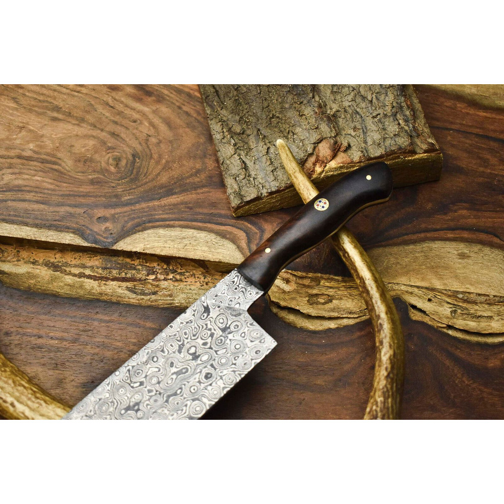 Forged Damascus Steel 12 Chef Knife  Professional Handmade Knife 1