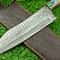 Handmade Damascus Steel Kitchen Chef Knife Compact 105 Blade Natural Wood Handle 1