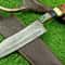 Handmade Damascus Steel Kitchen Chef Knife Compact 105 Blade Natural Wood Handle 2