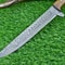 Custom Forged Damascus Chef Knife Wood Handle Kitchen Knife With Leather Sheath 2