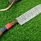 Exclusive Handmade Damascus Steel Chef Knife Compact Kitchen Camping Knife 4