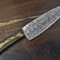 10 Custom Damascus Steel Chef Knife Handmade Twist Pattern Knife With Wooden Handle 1