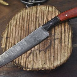 13" damascus steel chef knife | handmade kitchen cooking knife