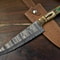 13 Hand Forged Damascus Kitchen Knife Full Tang Chef Knife With Wood Handle 0