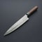 13 Hand Forged Damascus Kitchen Knife Full Tang Chef Knife With Rose Wood Handle 0
