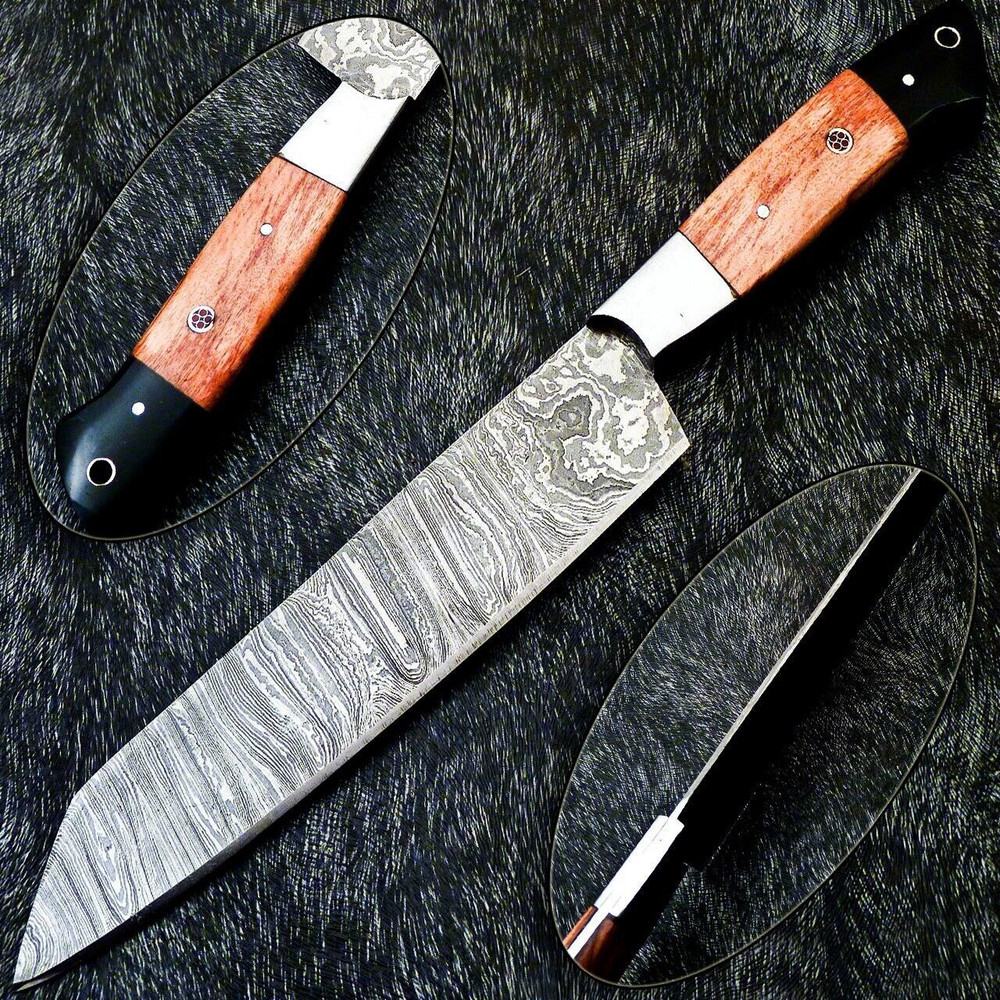 12 Damascus Steel Chef Knife  Hand Forged Kitchen Knife Gift For Chefs 0