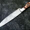 CUSTOM HANDMADE 13 DAMASCUS STEEL CHEF KNIFE ENGRAVED CAMEL BONE HANDLE 1