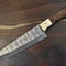 Handmade Hand Forged Twist Damascus Chef Knife 13 Kitchen Knife With Hardwood Handle 0