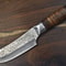 Handmade Damascus Chef Knife Custom Forged Kitchen Knife With Walnut Wood 0