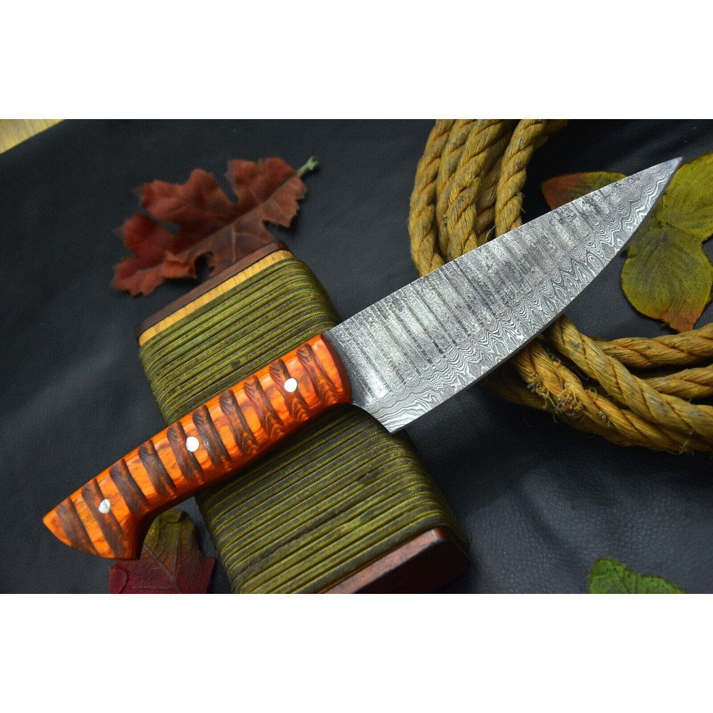Custom Forged 105 Inch Damascus Chef Knife  Handmade Kitchen Cooking Knife 2