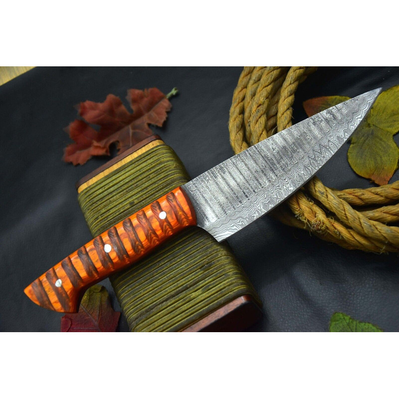 Custom Forged 105 Inch Damascus Chef Knife  Handmade Kitchen Cooking Knife 2