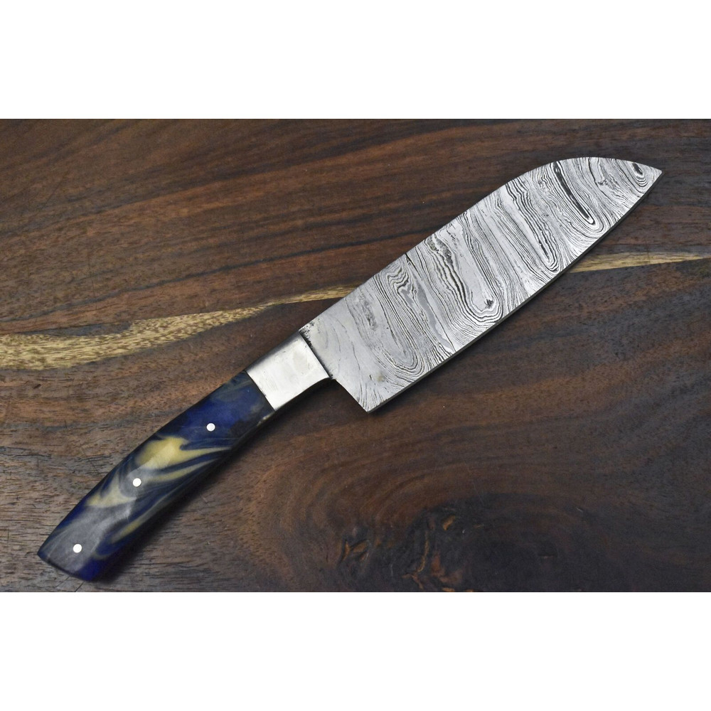 Custom Forged 11 Damascus Steel Chef Knife With Micarta Handle  Survival Kitchen Knife 1