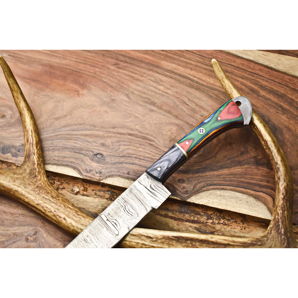 13 Damascus Steel Chef Knife  Hand Forged Kitchen Knife Gift For Chef 1