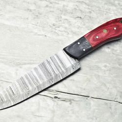 11" handmade damascus steel full tang chef knife | professional kitchen knife