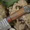 Custom Forged 13 Damascus Steel Chef Knife Bone And Wood Handle With Micarta Bolster 1