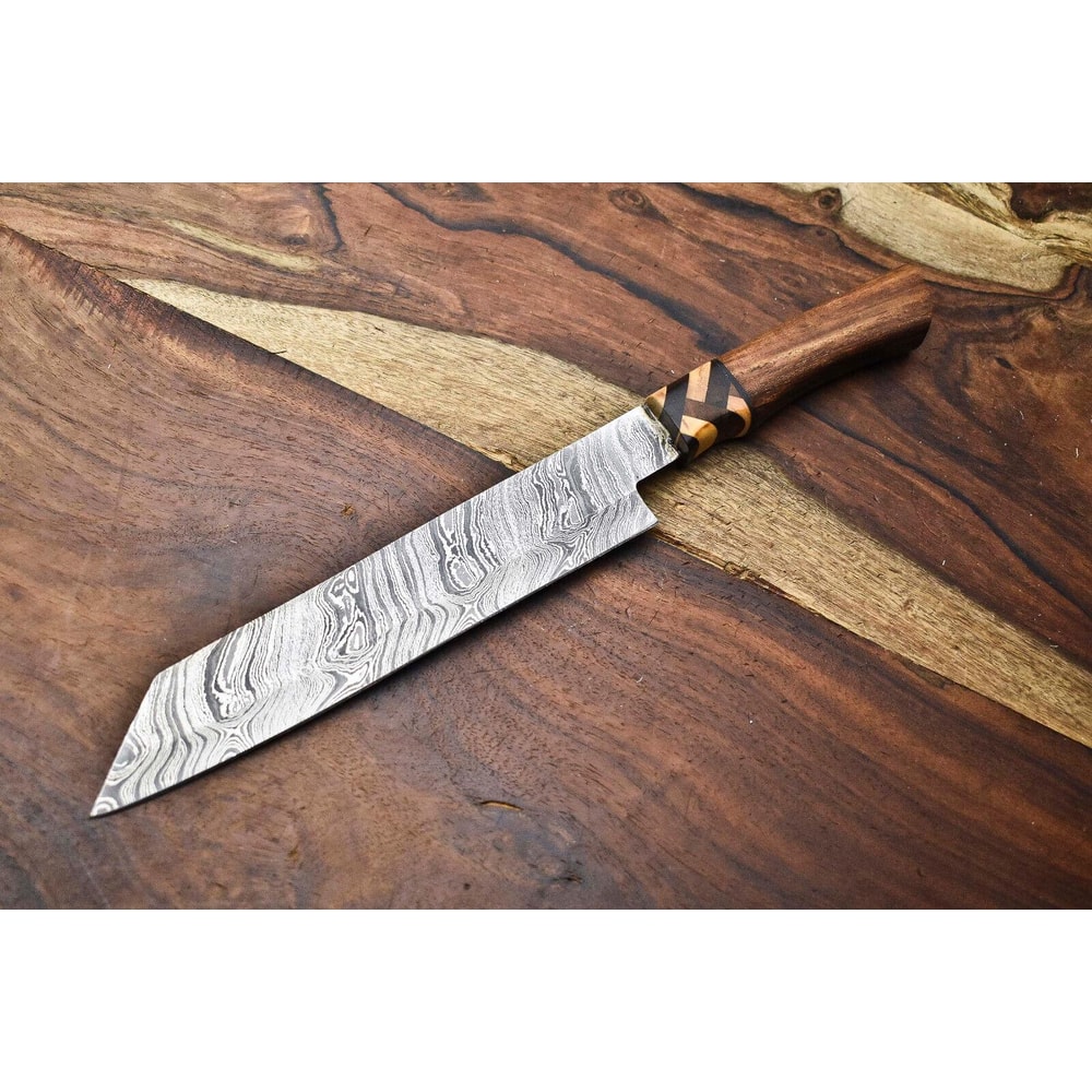 Handmade 14 Damascus Steel Full Tang Chef Knife Kitchen Cooking Knife 0