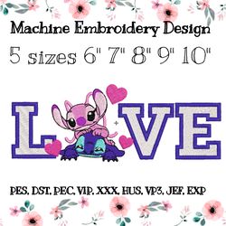 LOVE Embroidery design Stitch and Angel lovers