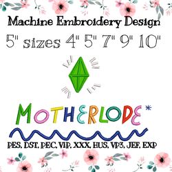 Embroidery design from the game sims MOTHERLODE
