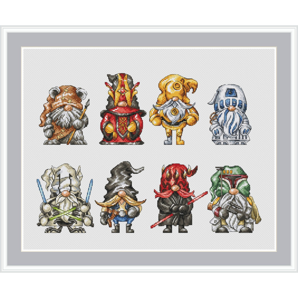 Gnomes Cross Stitch Pattern Star Wars Cross Stitch Pattern Book Cross Stitch Pattern Movie Cross Stitch Pattern PDF 0