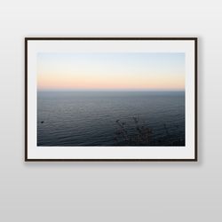 Printable wall art. Sea sunset