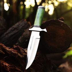 Custom handmade D2 steel blade knife with Tinted Camel Bone handle best gift for men, Christmas gift, Custom gift
