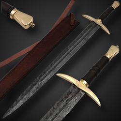 Custom Handmade Damascus sword , VIKING Sword Damascus Steel , Best Gift for Him | Best Quality | gift for father | gift