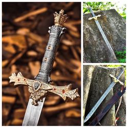 Handmade MEDIEVAL Swords, Handmade Damascus Steel Swords, Viking Swords, Battle Ready Swords, Handmade Swords, Best