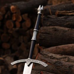 Handmade WitchKing Sword With Sheath , Lord Of The Ring Hand Forged Replica Sword ,LongSword , Medieval Sword , Handmade