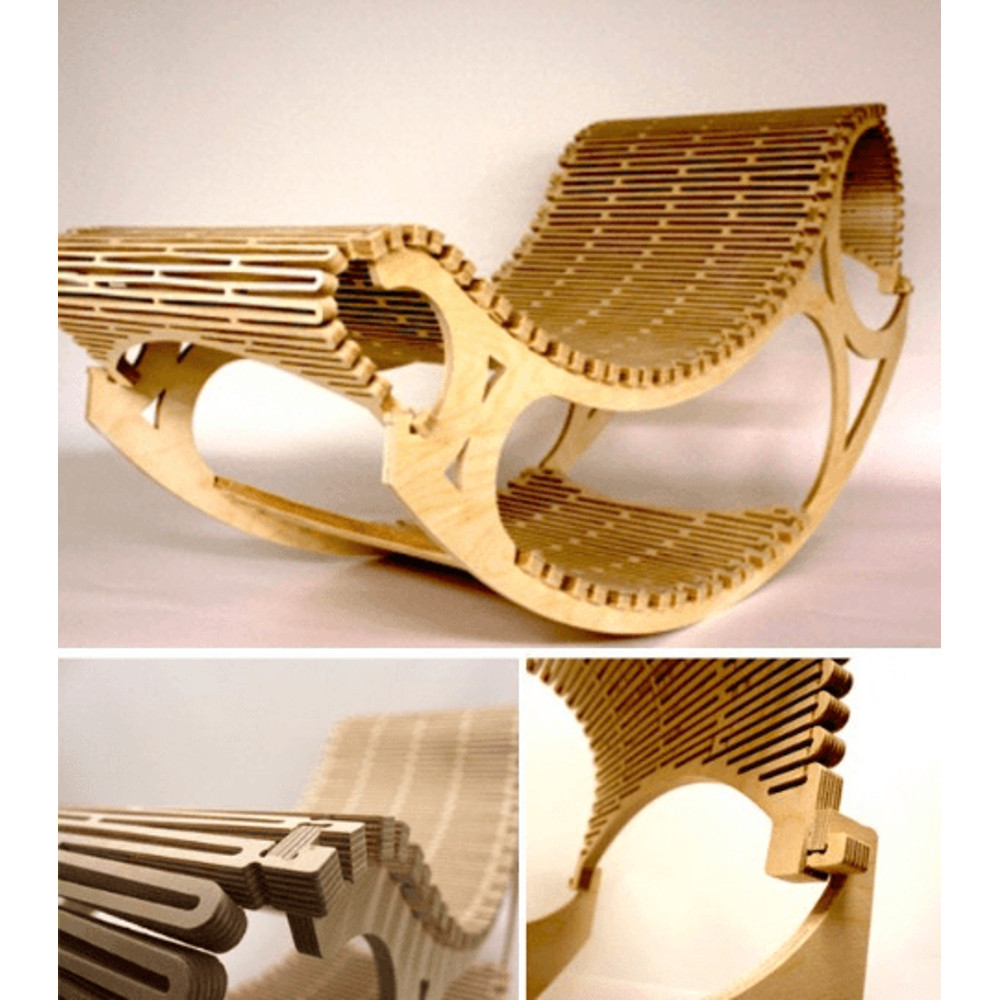 Parametric Chair Cnc Plan File Rocking Chair Cnc Filefile Cnclaser Cuttingcncfile Laserlaser Cutcnc 0