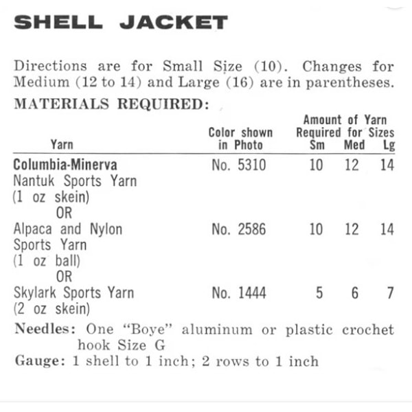 Vintage Shell Crochet Pattern for Making 2 Sweaters Pullover | Inspire ...