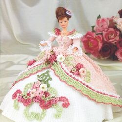 Vintage crochet dress for Barbie doll | Crochet dress pattern | Crochet pattern | PDF
