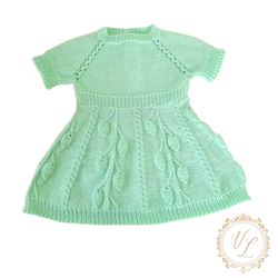 Knit Baby Dress | Knitted Dress For Girl