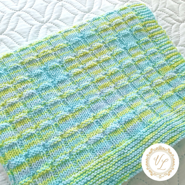 Blanket Knit Pattern, Baby Blanket, PDF Knitting Pattern.jpg
