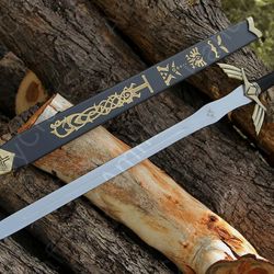 Zelda Sword, The Legend of Zelda Master Sword, With Scabbard, Best for Cosplay, Replica Sword, Best Gift for Him