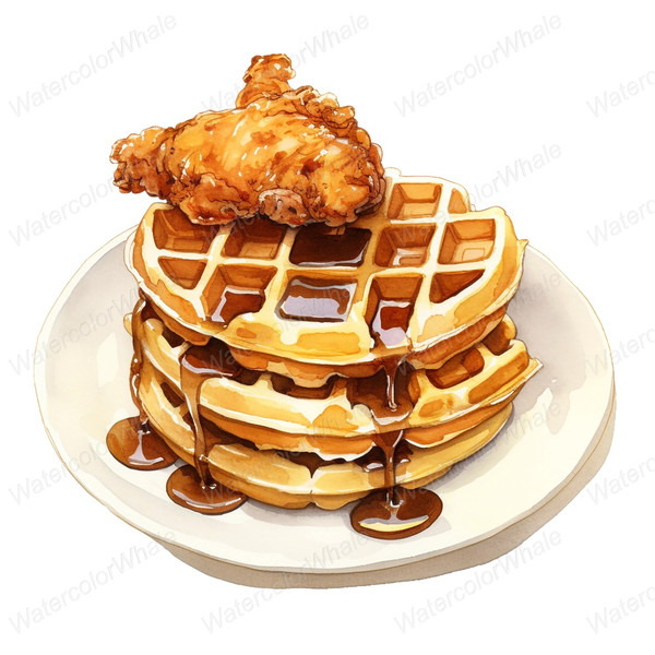 7-fried-chicken-clipart-glistening-syrup-cascading-down-waffle-stack.jpg