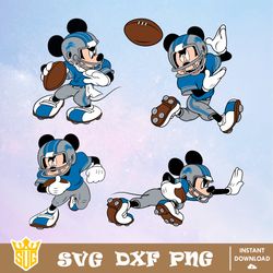 Detroit Lions Mickey Mouse Disney SVG, NFL SVG, Disney SVG, Vector, Cricut, Cut Files, Clipart, Silhouette, Digital File