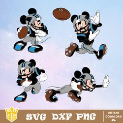 Carolina Panthers Mickey Mouse Disney SVG, NFL SVG, Disney SVG, Vector, Cricut, Cut File, Clipart, Digital Download File