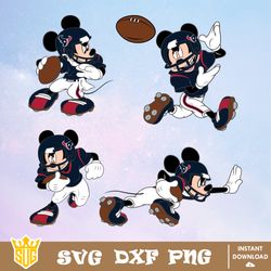 Houston Texans Mickey Mouse Disney SVG, NFL SVG, Disney SVG, Vector, Cricut, Cut Files, Clipart, Digital Download Files