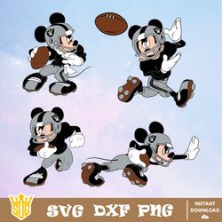 Las Vegas Raiders Mickey Mouse Disney SVG, NFL SVG, Disney SVG, Vector, Cricut, Cut File, Clipart, Digital Download File
