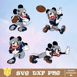 New England Patriots Mickey Mouse Disney SVG, NFL SVG, Disney SVG, Vector, Cricut, Cut Files, Clipart, Digital Download